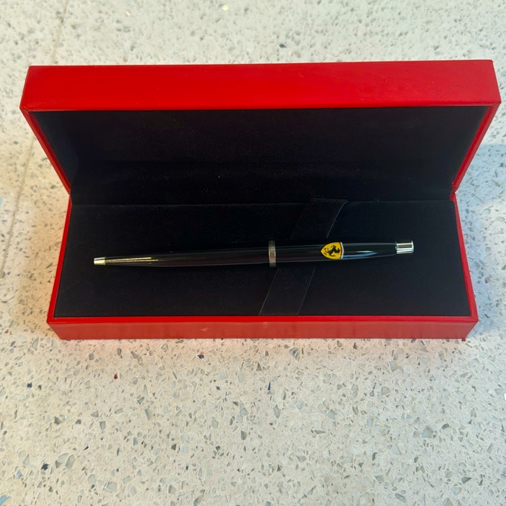 Scuderia Ferrari ball point pen made by Shaffer. Official licensed Ferrari pen.